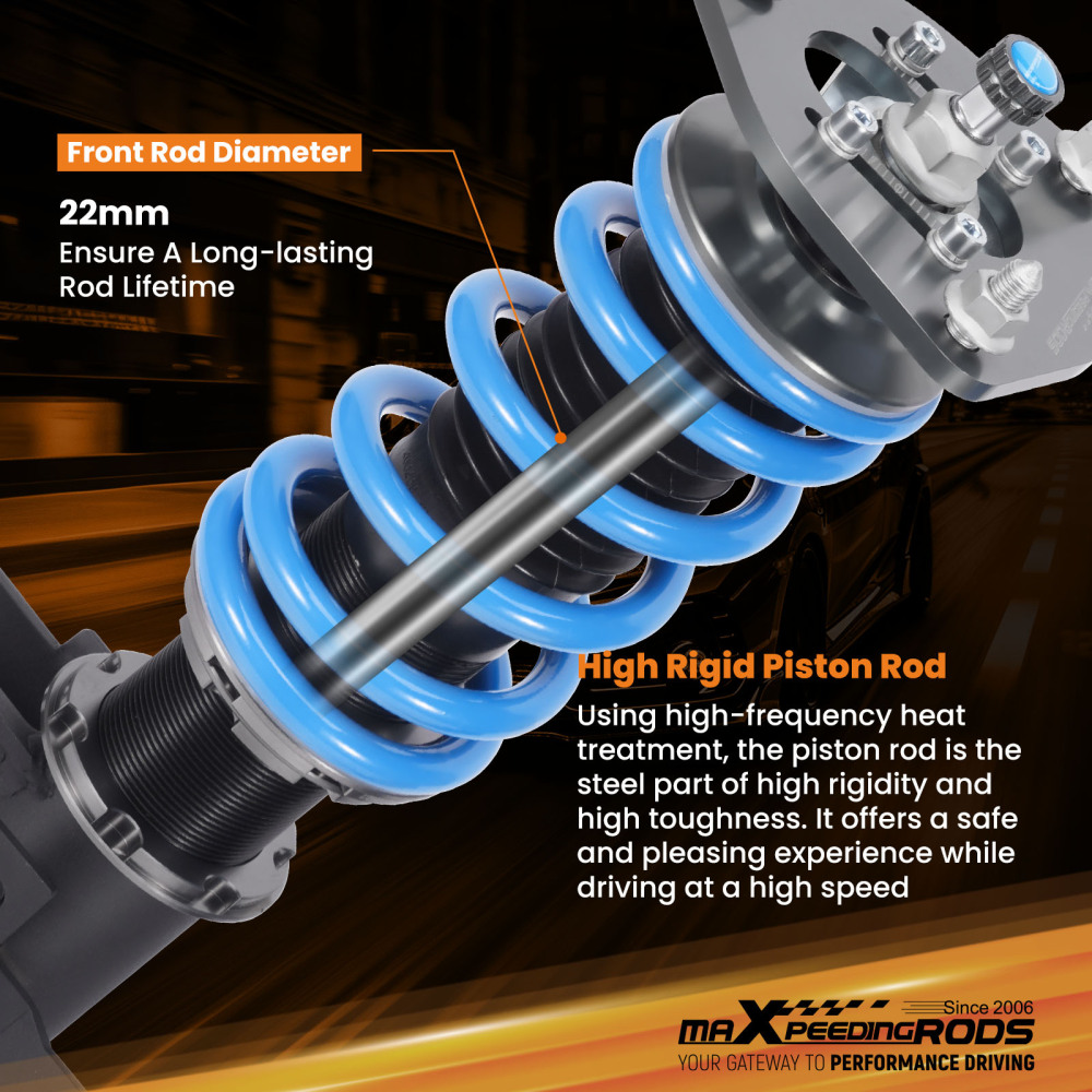 24-level Adjustable Damper Coilover compatible for NISSAN S13 Silvia 180SX 200SX 89-94