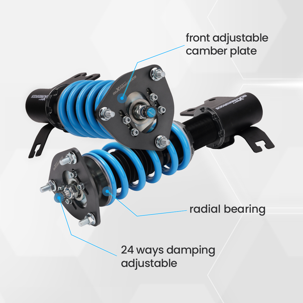 Kit Coilover regolabili in altezza e smorzamento compatibili compatibile per Nissan S13 200SX Europa/Nuova Zelanda mercato 89-94 Lowering Kit