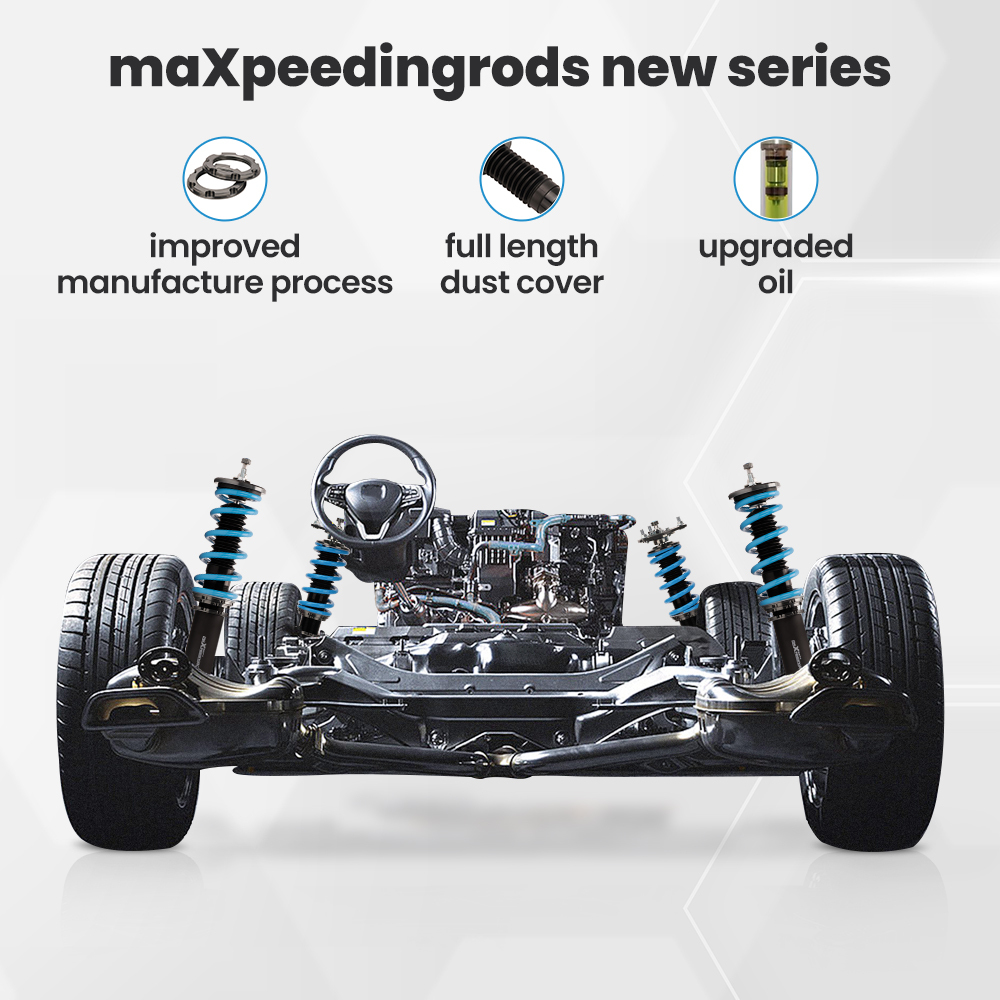 Kit Coilover regolabili in altezza e smorzamento compatibili compatibile per Nissan S13 200SX Europa/Nuova Zelanda mercato 89-94 Lowering Kit