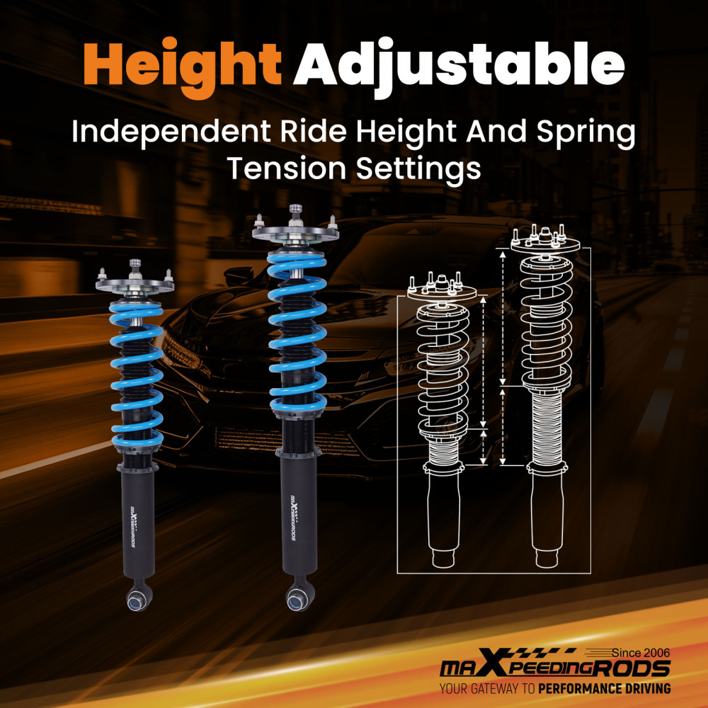 Kit abbassamento sospensioni per NissanS14 200SX 1994-1998 Ammortizzatore Coilovers Lowering Kit