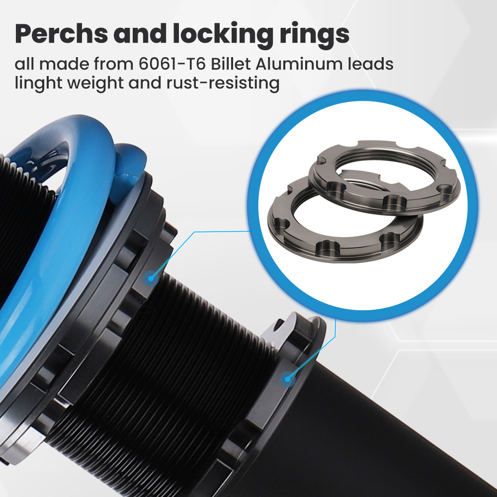 Coilover Kit compatible for Nissan S14 Silvia 200SX 1994-1998 24 Way Adjustable Damper Lowering Kit