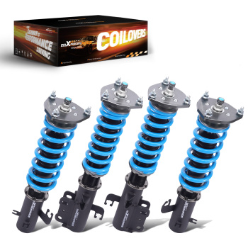 24 Ways Dampening Adjustable Coilovers Kit compatible for Nissan X-Trail T30 2001-2007 Lowering Kit