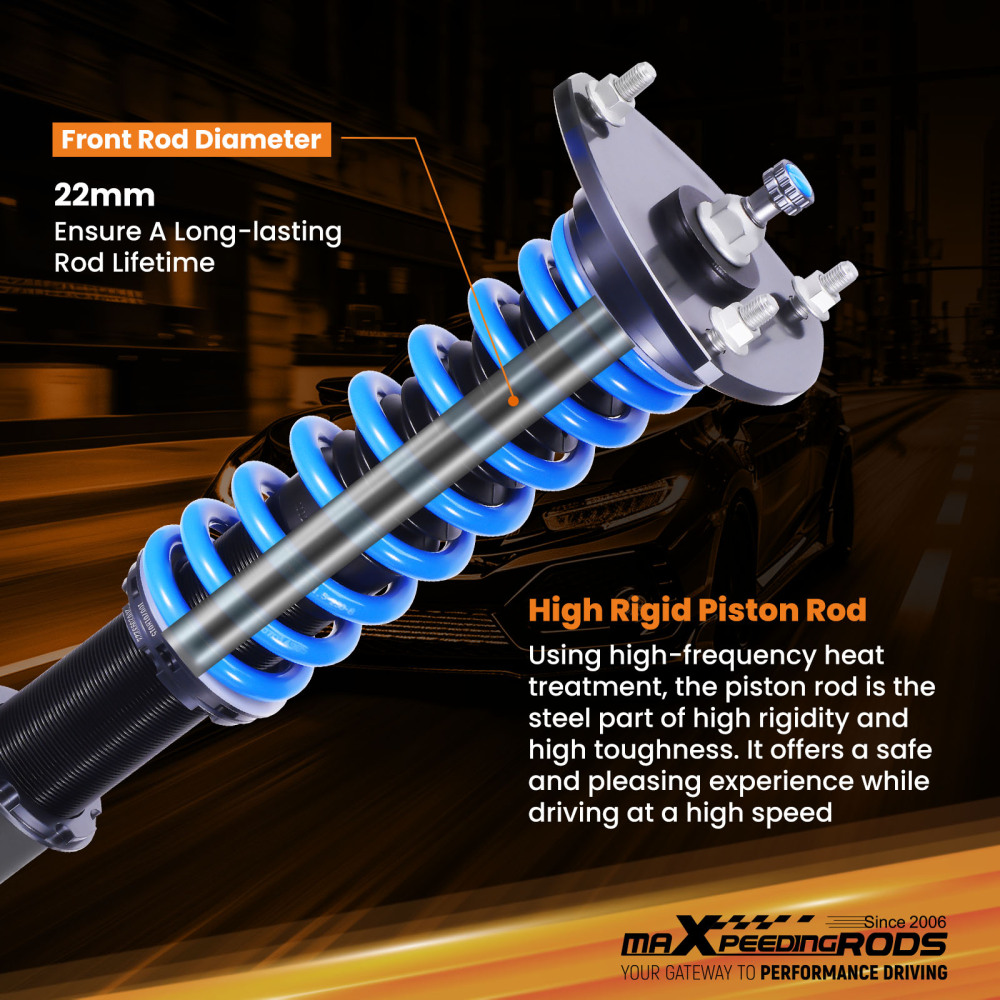 MaXpeedingrods 24 Step Adjustable Coilovers Kit compatible for Honda Odyssey 2011-2017