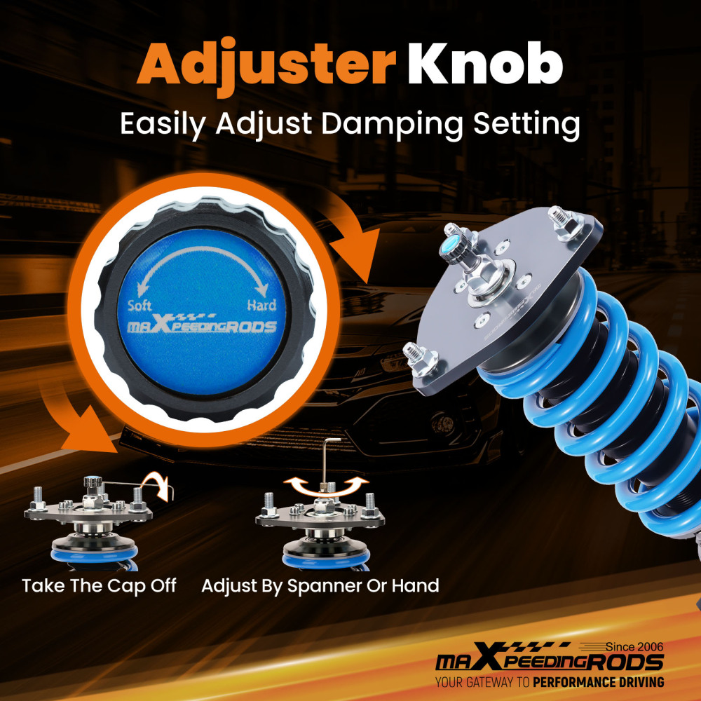 Compatible for Kia Optima 2011-2015 MaXpeedingrods T6 Coilover 24 Level Damper Lowering Kit