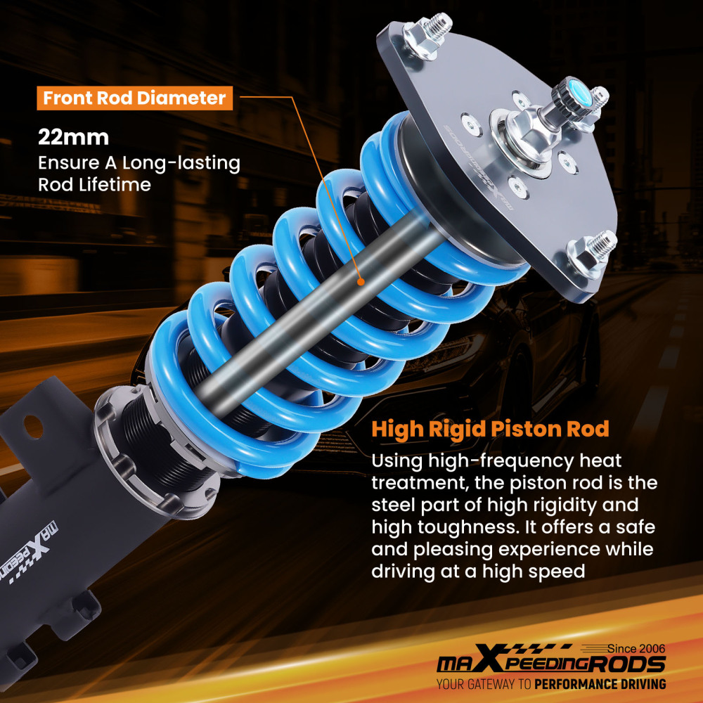 Compatible for Kia Optima 2011-2015 MaXpeedingrods T6 Coilover 24 Level Damper Lowering Kit