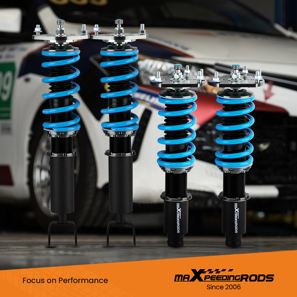 Maxpeedingrods 24 Ways Adjustable Damper Coilovers compatible for Honda Prelude 1992-2000 Lowering Kit