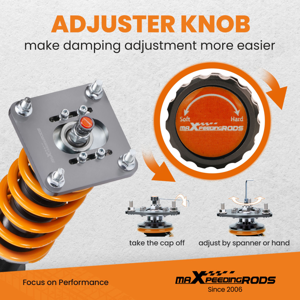  Compatible for Mazda speed Protege 1999-2003 MaXpeedingrods COT6 Coilovers Shocks Springs Lowering Kit