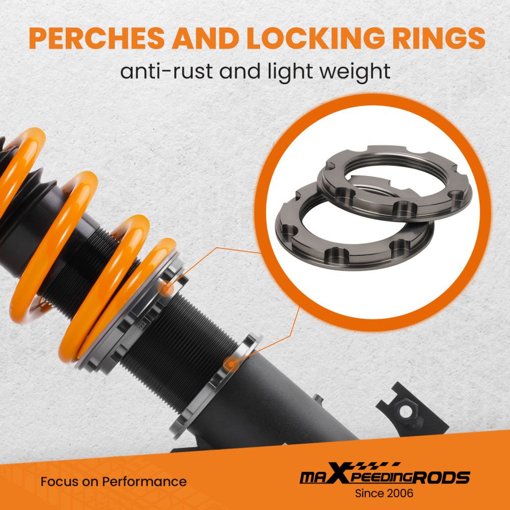  Compatible for Mazda speed Protege 1999-2003 MaXpeedingrods COT6 Coilovers Shocks Springs Lowering Kit