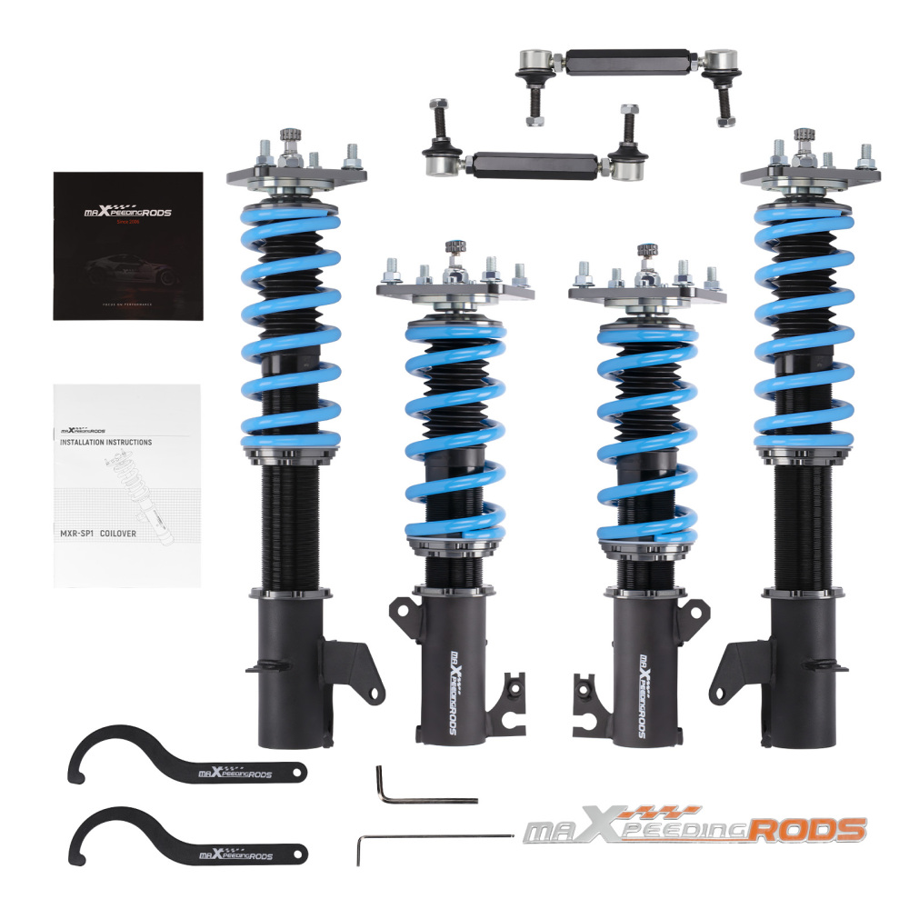 Maxpeedingrods COT6 Adjustable Coilover Damper Kit compatible for Mazda 323 / Protege 99-03 lowering kit