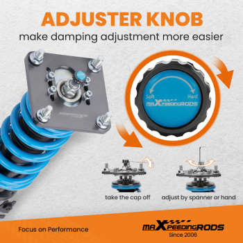 Maxpeedingrods COT6 Adjustable Coilover Damper Kit compatible for Mazda 323 / Protege 99-03 lowering kit