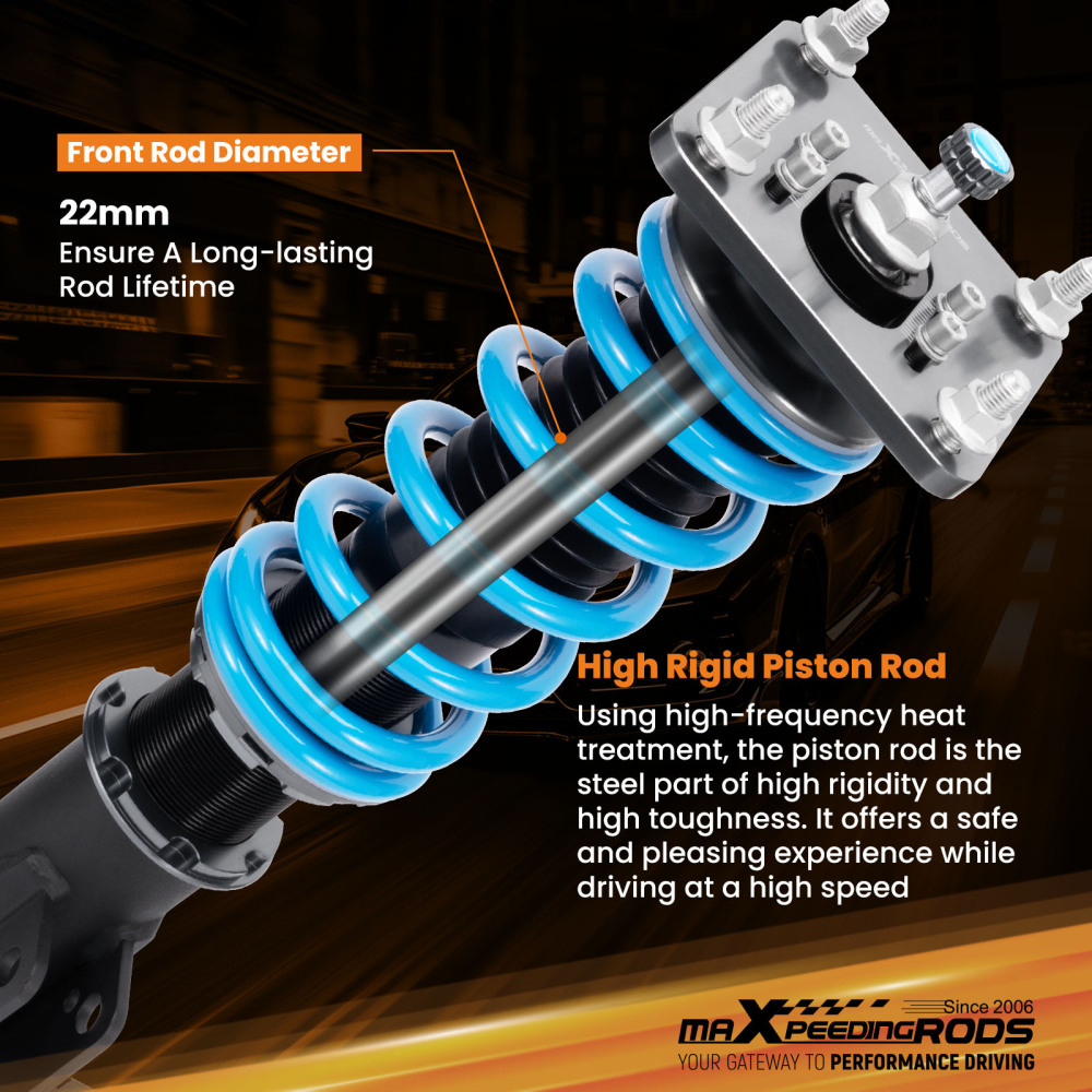 24 Level Damper Coilovers Suspension Kit compatible for Mazda 323 / Protégé 90-94 compatible for FWD