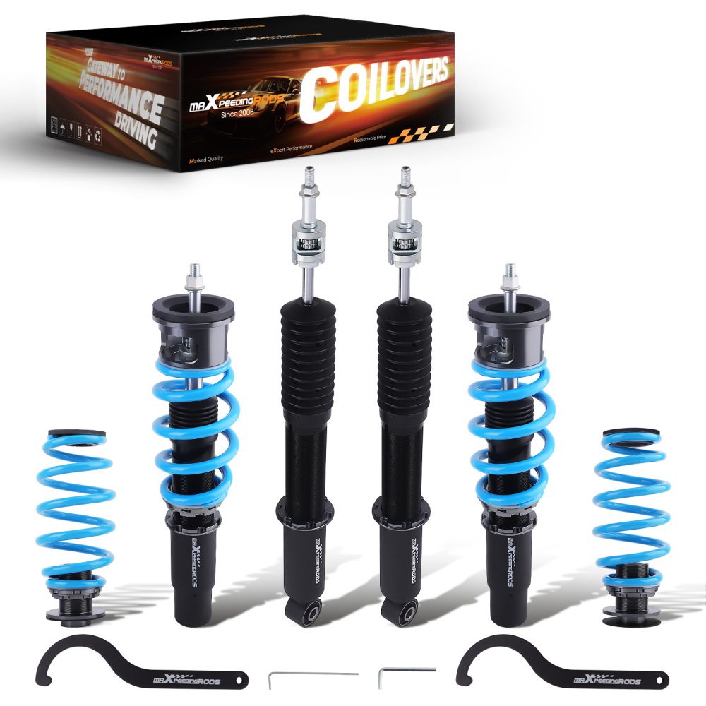 Coilovers 24 Level Adjustable Suspension Springs Kit compatible for Audi Q5 (8R) 2009-2017