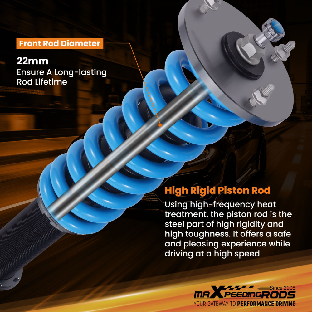 24 Level Damper Coilovers Kit compatible for Mercedes-Benz SL500/SL600/SL55 AMG R230 03-11