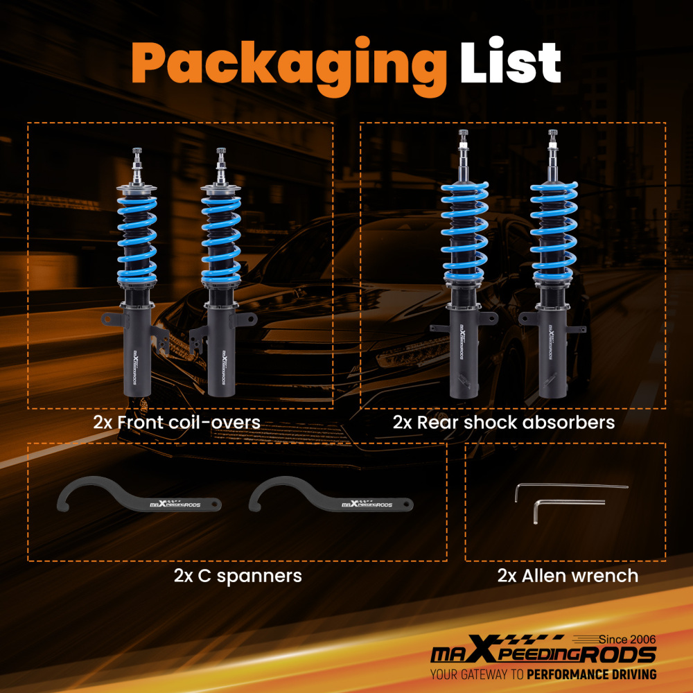 MaXpeedingrods Coilovers 24 Way Damper compatible for LEXUS RX330 / RX350 AWD 2004-2009