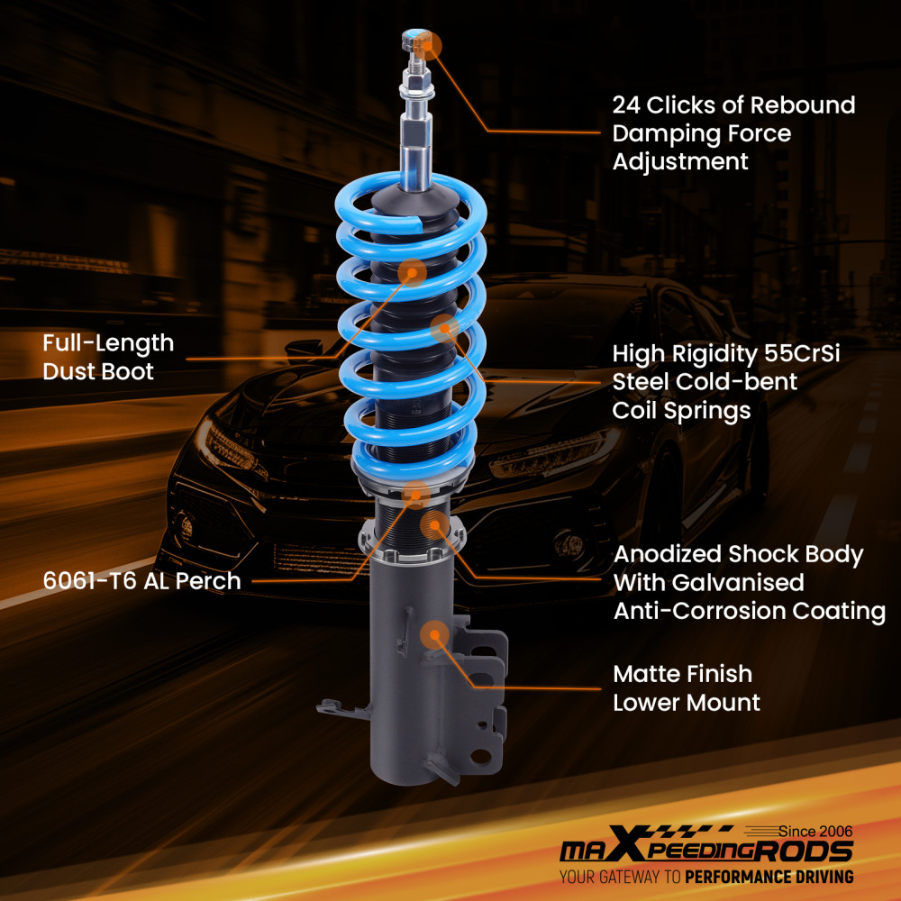 MaXpeedingrods Coilovers 24 Way Damper compatible for LEXUS RX330 / RX350 AWD 2004-2009