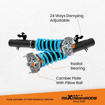 Damper Adjust Coilovers Kit compatible for Mini Clubman R55 Cooper Cooper S One D 2007-2014 Lowering Kit