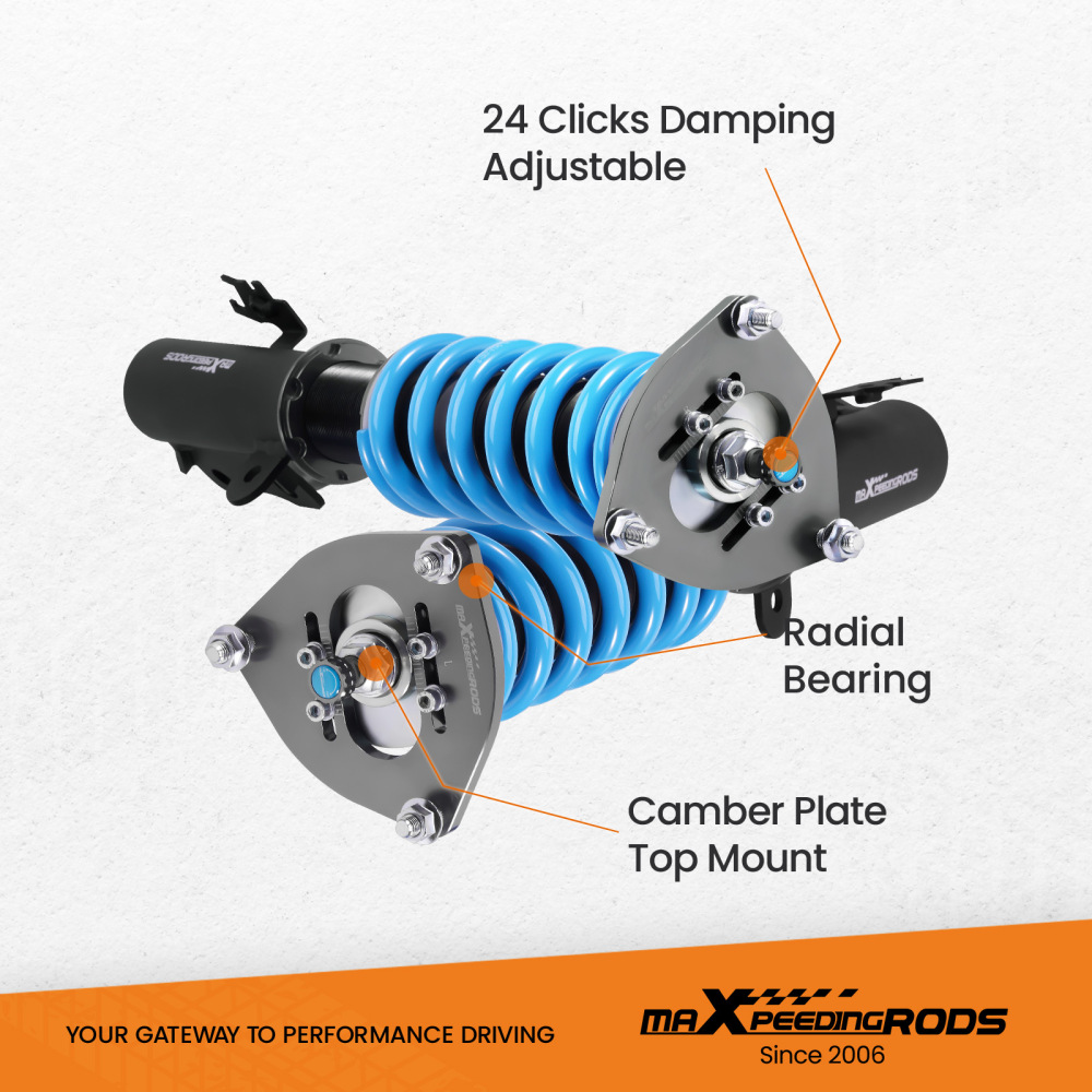 Maxpeedingrods 24 Click Coilover Shock+Spring for Toyota RAV4 2006-2012