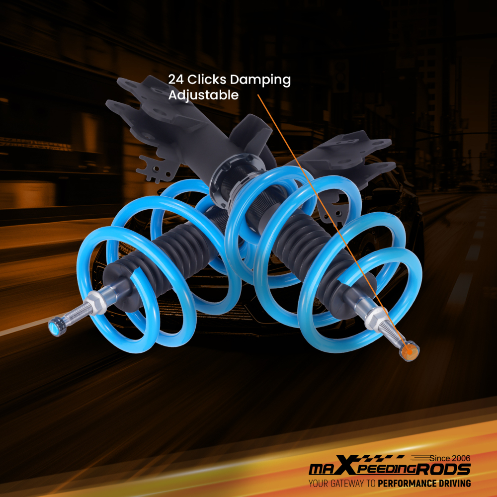 24 Level Damper Coilovers Lowering Suspension Coils compatible for Toyota RAV4 2019-2024