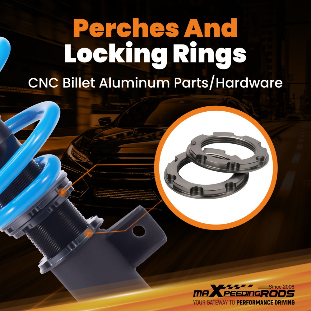 24 Level Damper Coilovers Lowering Suspension Coils compatible for Toyota RAV4 2019-2024