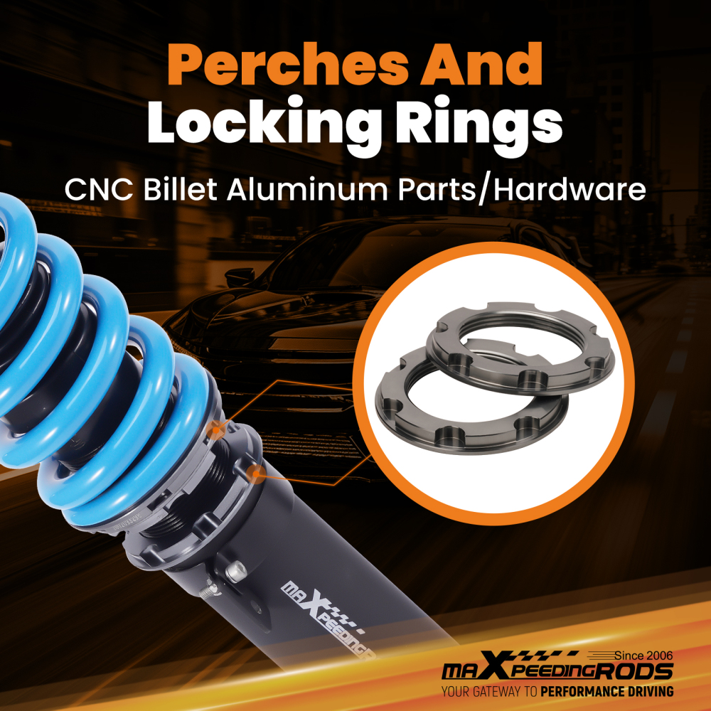 MaXpeedingrods T6 Coilovers Lowering Kit compatible for Lexus RC300 RC350 AWD 15-24