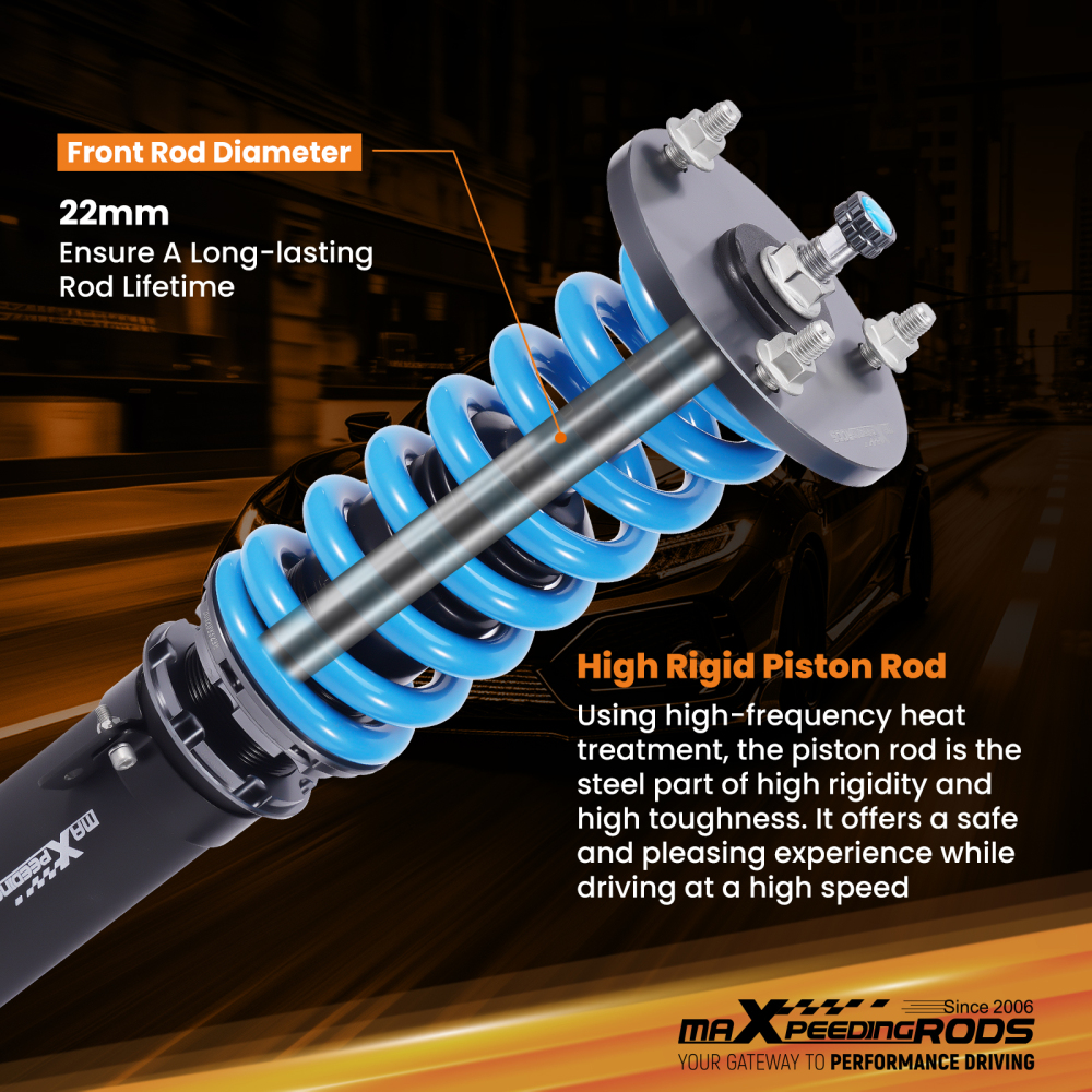 MaXpeedingrods T6 Coilovers Lowering Kit compatible for Lexus RC300 RC350 AWD 15-24