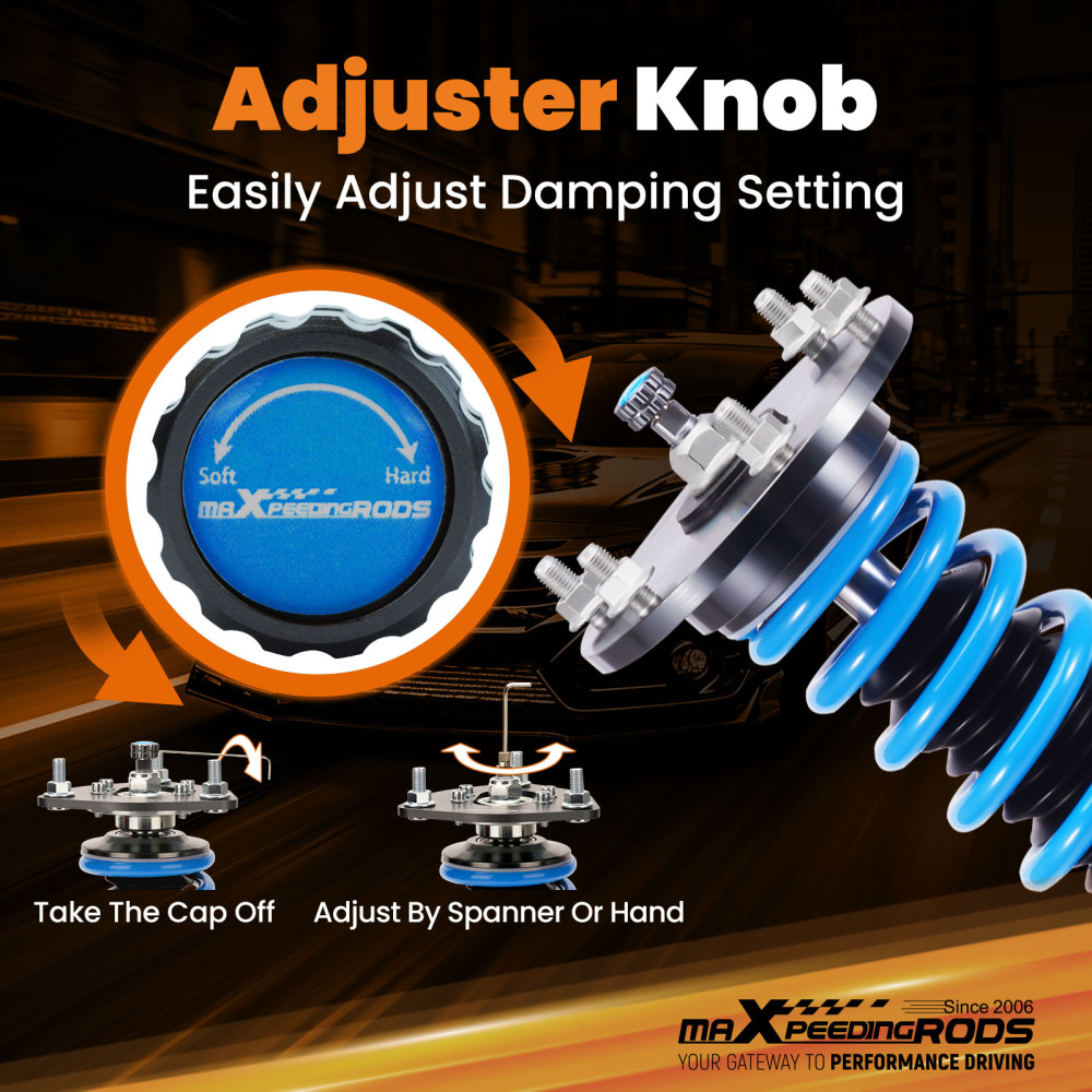 MaXpeedingrods T6 Coilover 24 Ways Damper Adjustable compatible for Acura RDX 2007-2012