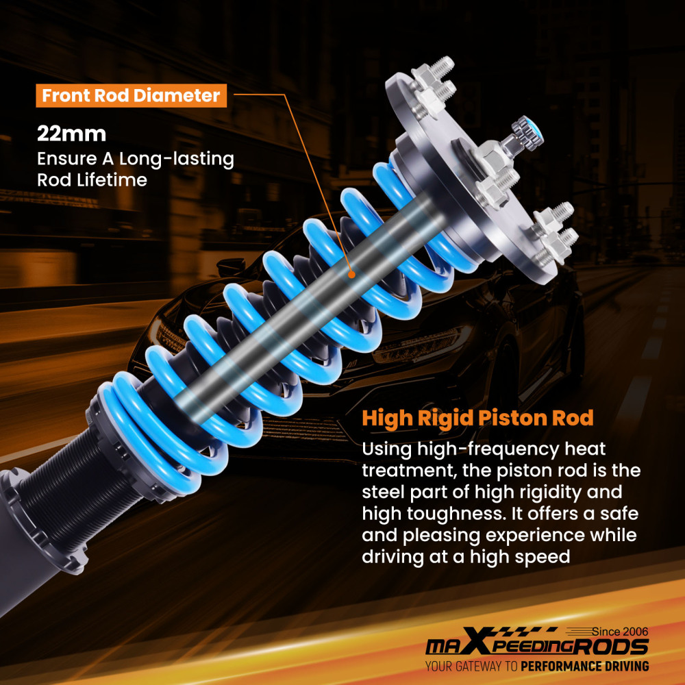 MaXpeedingrods T6 Coilover 24 Ways Damper Adjustable compatible for Acura RDX 2007-2012
