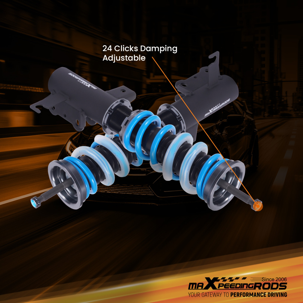 Coilovers 24 Level Adjustable Suspension Strut Kit compatible for Buick Regal FWD 2011-2017