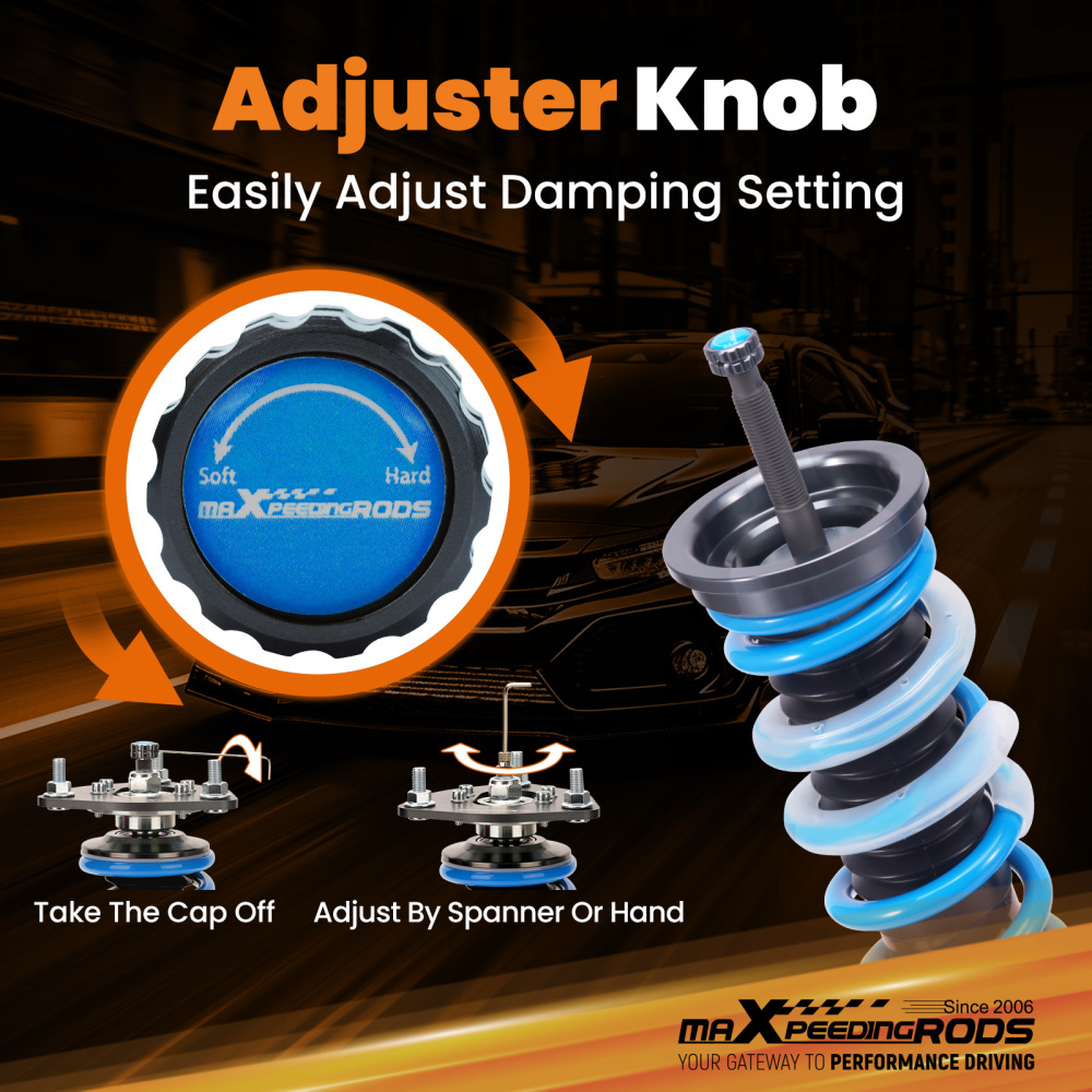 Coilovers 24 Level Adjustable Suspension Strut Kit compatible for Buick Regal FWD 2011-2017