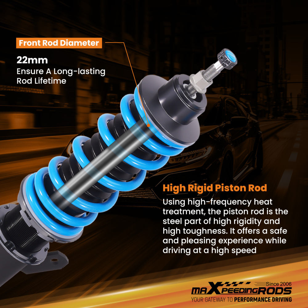 Coilovers 24 Level Adjustable Suspension Strut Kit compatible for Buick Regal FWD 2011-2017