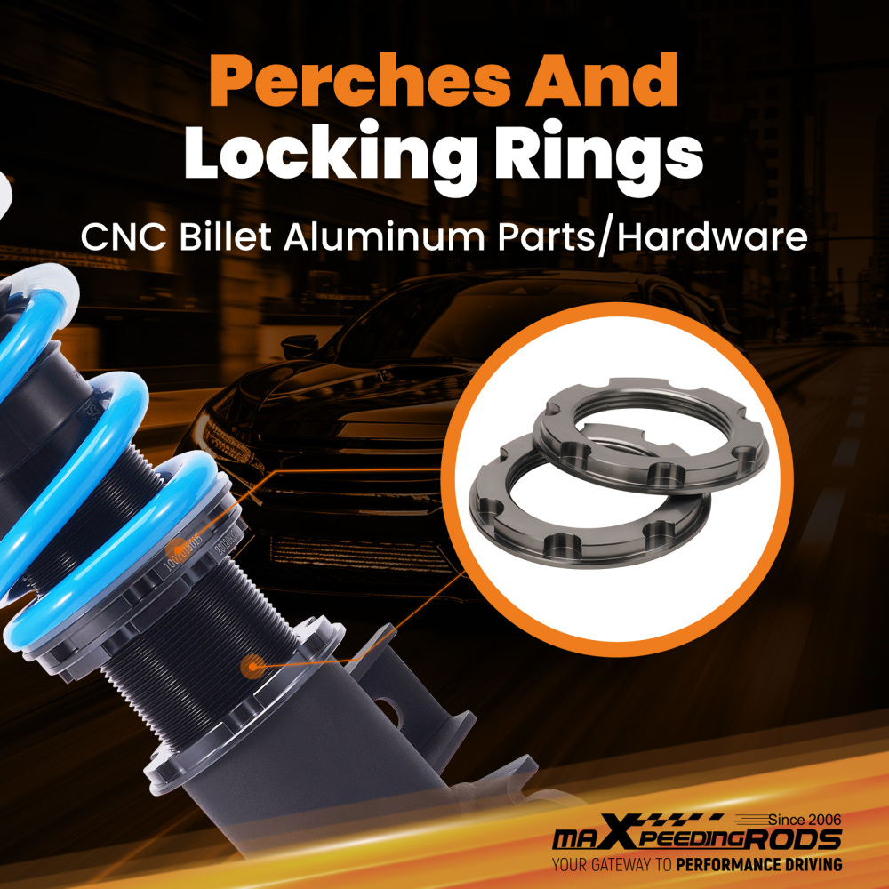 Coilovers 24 Level Adjustable Suspension Strut Kit compatible for Buick Regal FWD 2011-2017