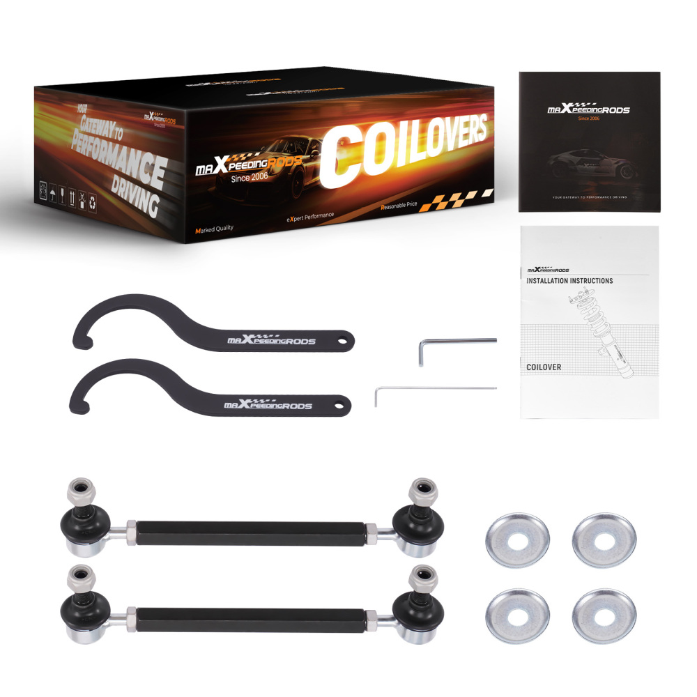 MaXpeedingrods T6 Coilover 24 Step Damper Adjustable compatible for Nissan Rogue AWD 08-15