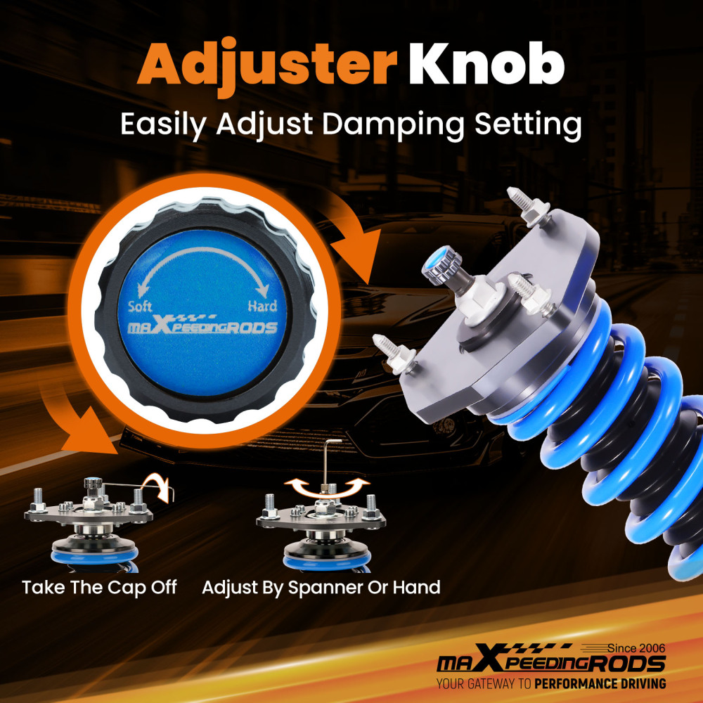 MaXpeedingrods T6 Coilover 24 Step Damper Adjustable compatible for Nissan Rogue AWD 08-15