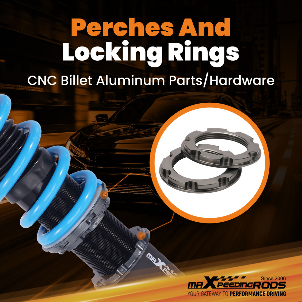 MaXpeedingrods T6 Adjustable Coilover Shock Lower Kit compatible for Mazda RX-7 FD 93-95