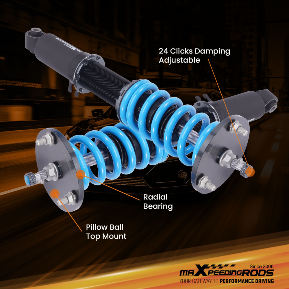 MaXpeedingrods T6 Adjustable Coilover Shock Lower Kit compatible for Mazda RX-7 FD 93-95