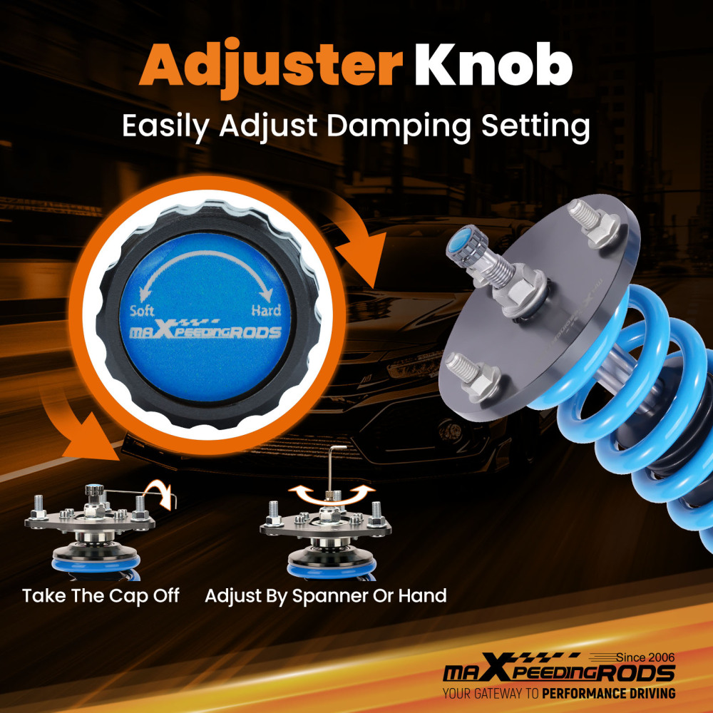 MaXpeedingrods T6 Adjustable Coilover Shock Lower Kit compatible for Mazda RX-7 FD 93-95