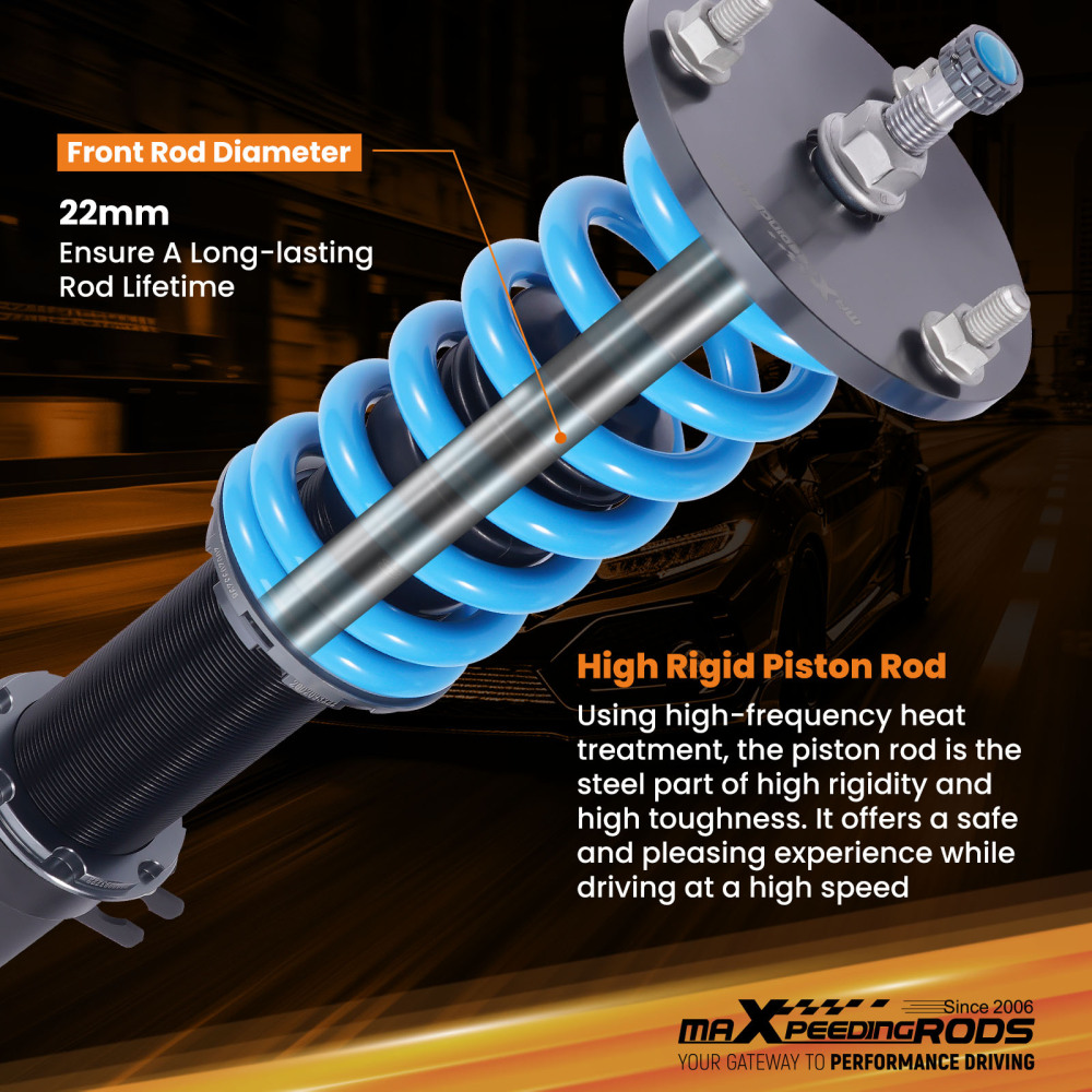 MaXpeedingrods T6 Adjustable Coilover Shock Lower Kit compatible for Mazda RX-7 FD 93-95