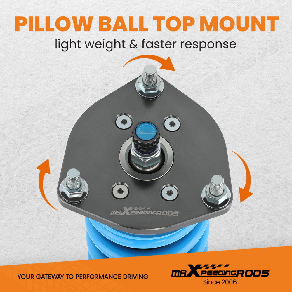 24 Ways Adjustable Damper Coilover Shock Absorber compatible for Mazda RX8 RX-8 2004-2011 Lowering Kit