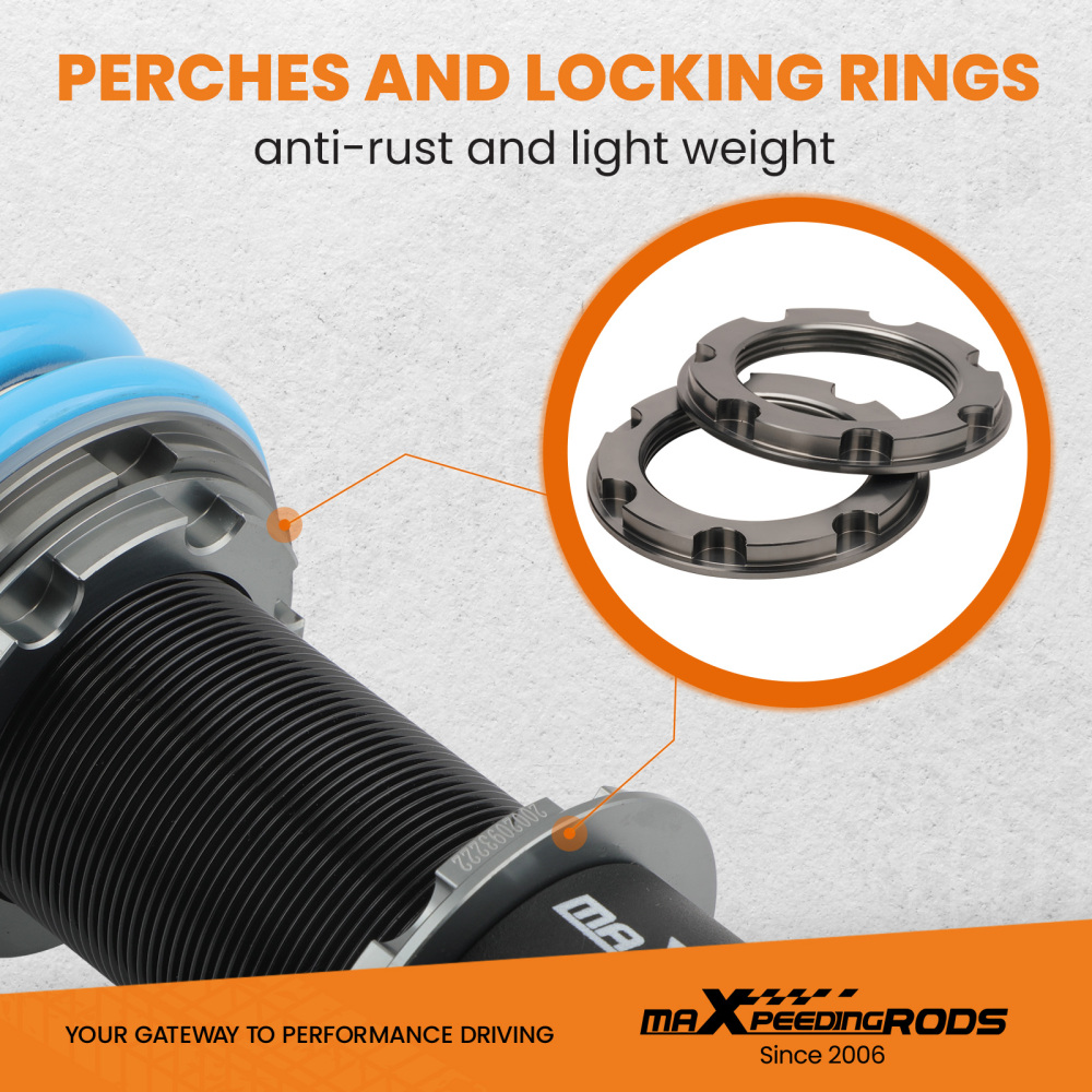 24 Ways Adjustable Damper Coilover Shock Absorber compatible for Mazda RX8 RX-8 2004-2011 Lowering Kit