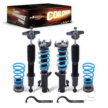 Racing Coilovers Kit 24 Way Damper Strut compatible for Volvo S40 Sedan compatible for FWD 2004-2012
