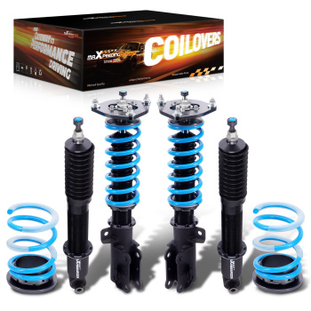 MaXpeedingrods T6 Coilover 24 Step Adjustable Struts compatible for Volvo S60 2001-2009