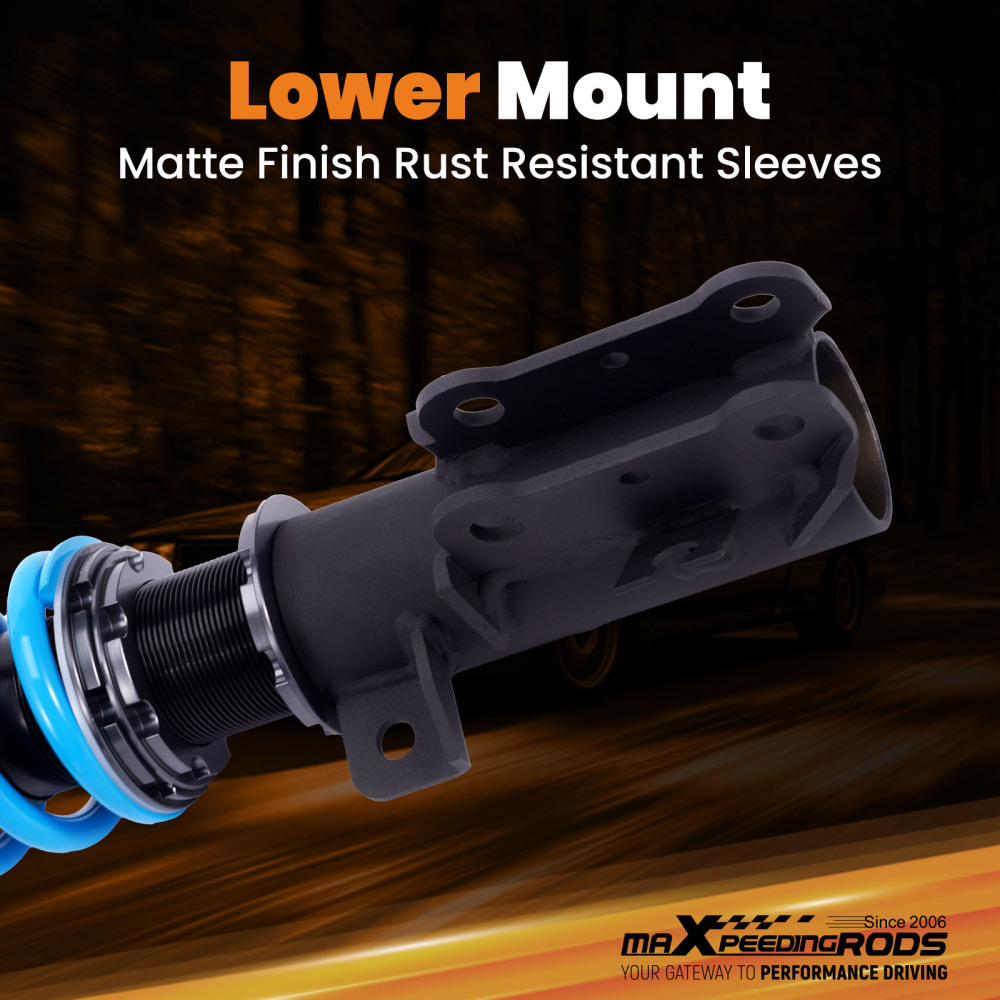 MaXpeedingrods T6 Coilover 24 Step Adjustable Struts compatible for Volvo S60 2001-2009