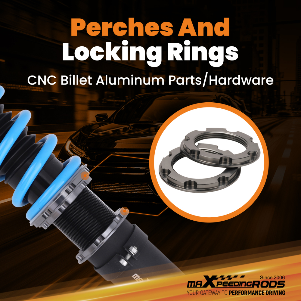 MaXpeedingrods Street Coilovers 24 Step Damper compatible for Lexus SC430 UZZ40R 2001-2010