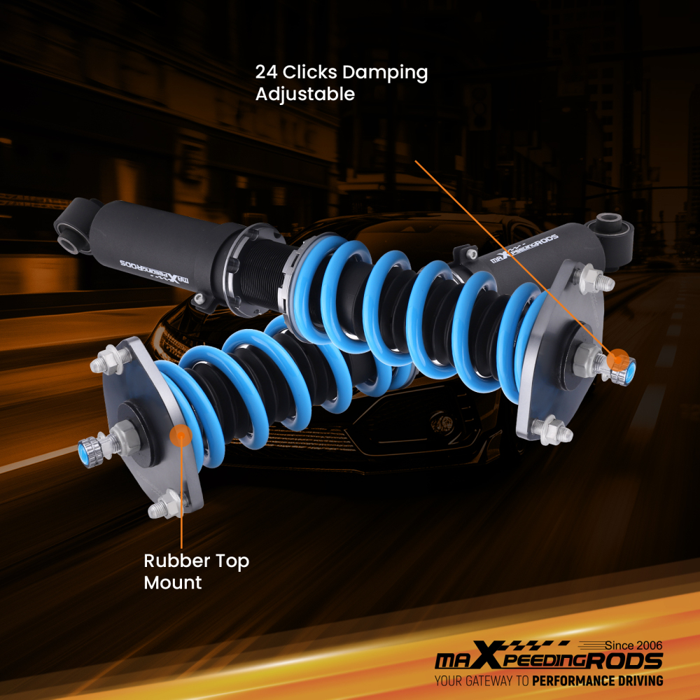 MaXpeedingrods Street Coilovers 24 Step Damper compatible for Lexus SC430 UZZ40R 2001-2010