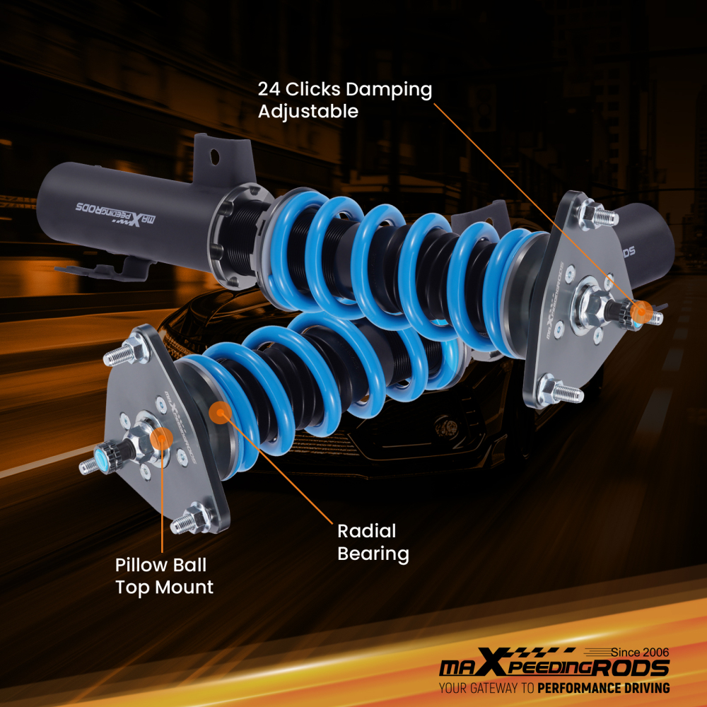 Compatible for Scion xB 2008-2015 MaXpeedingrods T6 Coilovers 24 Way Damper Suspension Lowering Kit