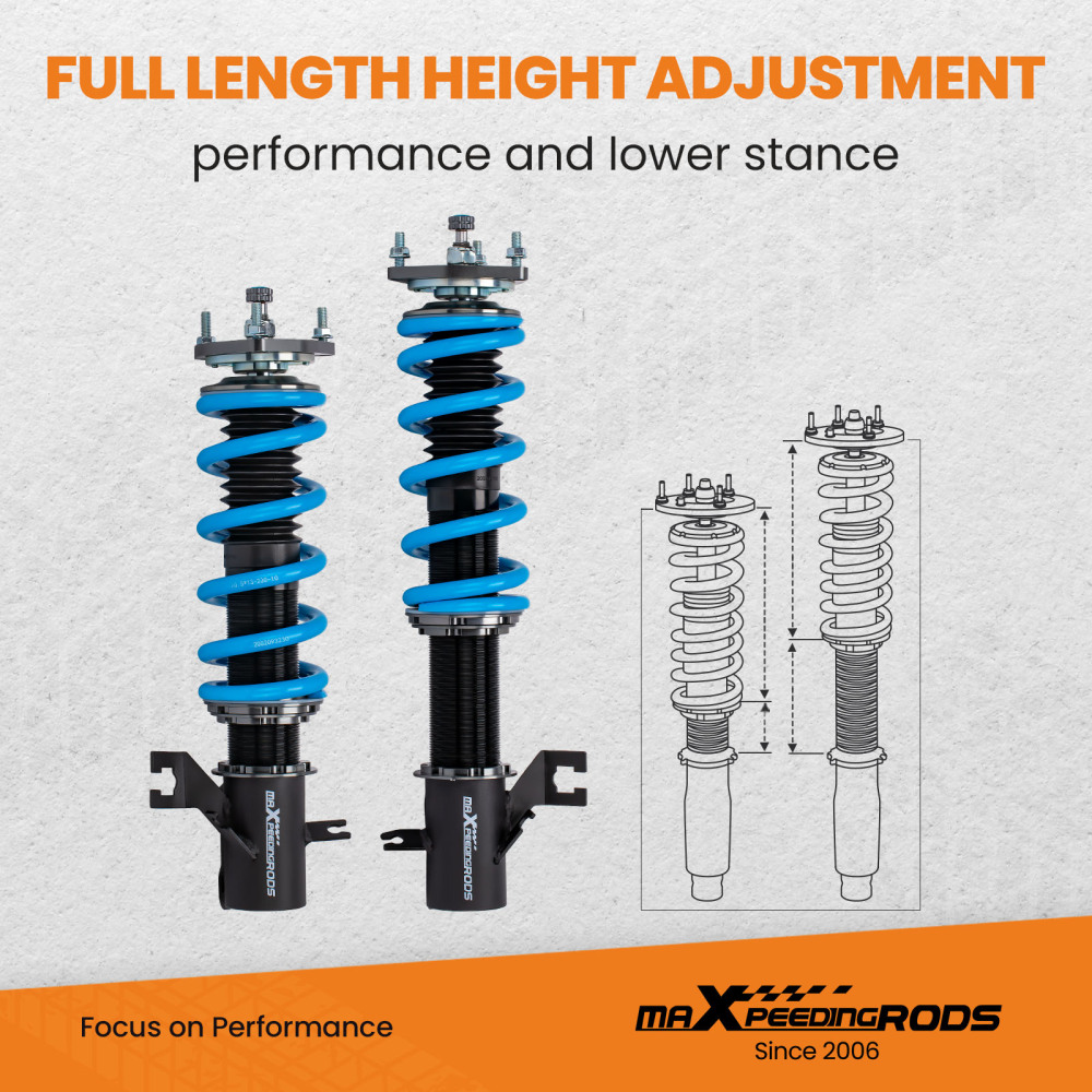 Coilovers 24 Way Adj. Damper Suspension Kit compatible for Nissan SENTRA 2000-2006