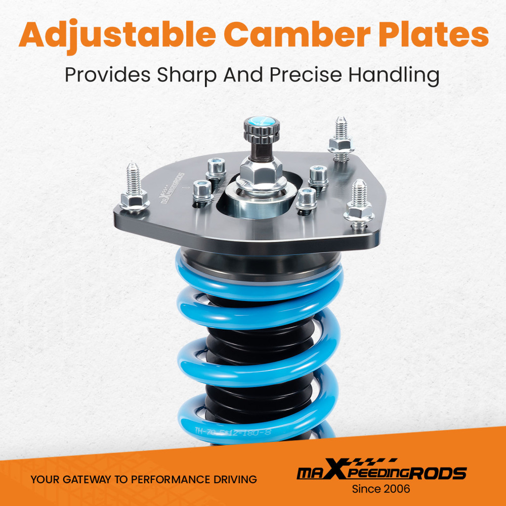 Compatible for Nissan Sentra B16 2007-2012 MaXpeedingrods 24-Way Damper Coilovers Struts Lowering Kit
