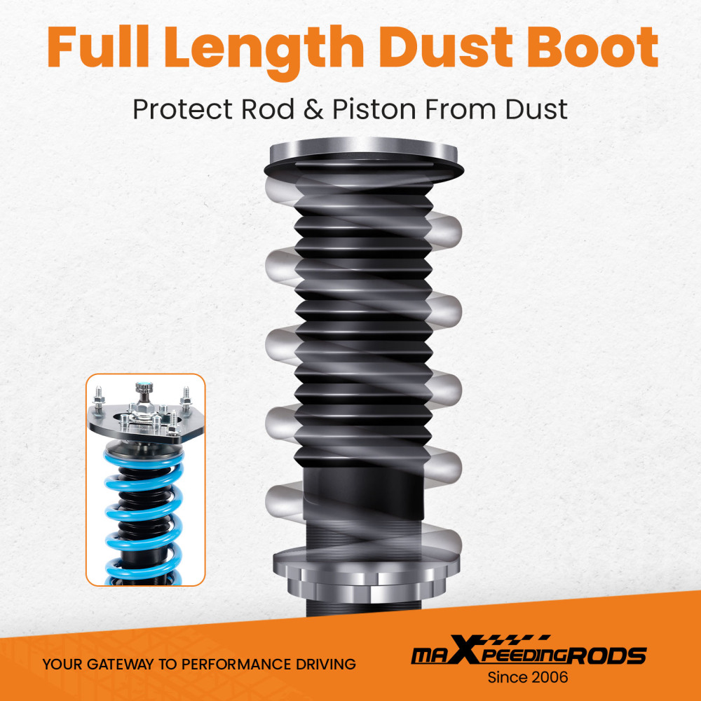 Compatible for Nissan Sentra B16 2007-2012 MaXpeedingrods 24-Way Damper Coilovers Struts Lowering Kit