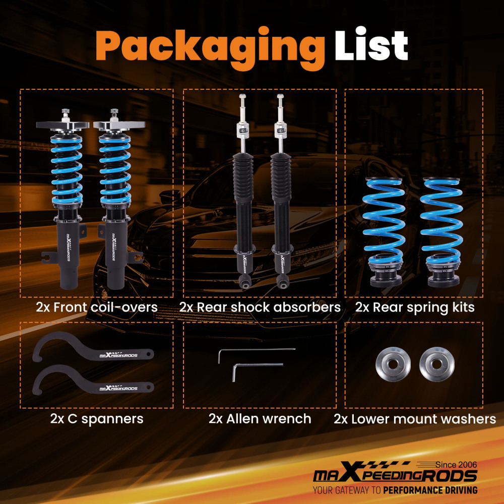 MaXpeedingrods T6 Coilover Damper Adjustable compatible for Nissan Sentra B18 2020-2025