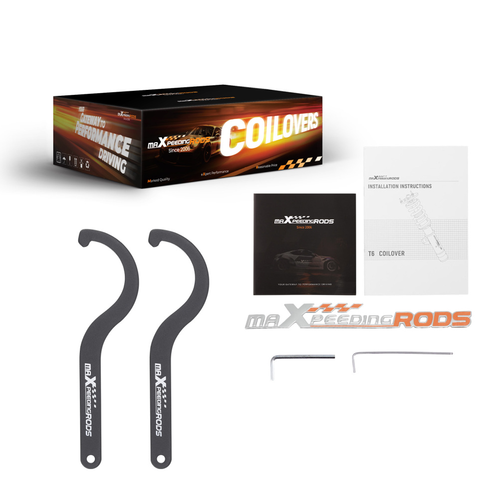 MaXpeedingrods Adjustable Coilover Shocks Kit compatible for Toyota Sienna FWD AWD 2011-20